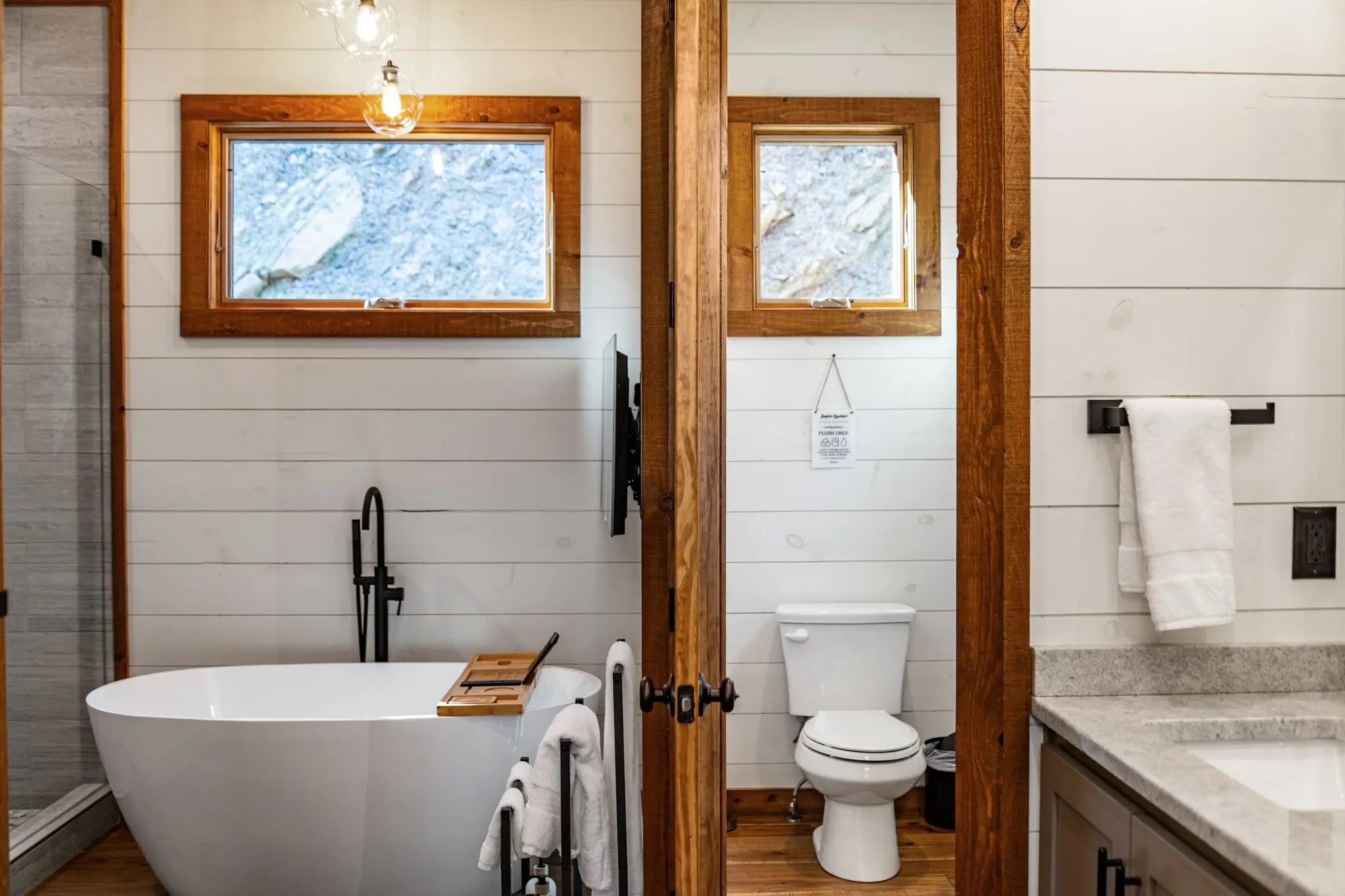 Tasteful decor throughout the space.