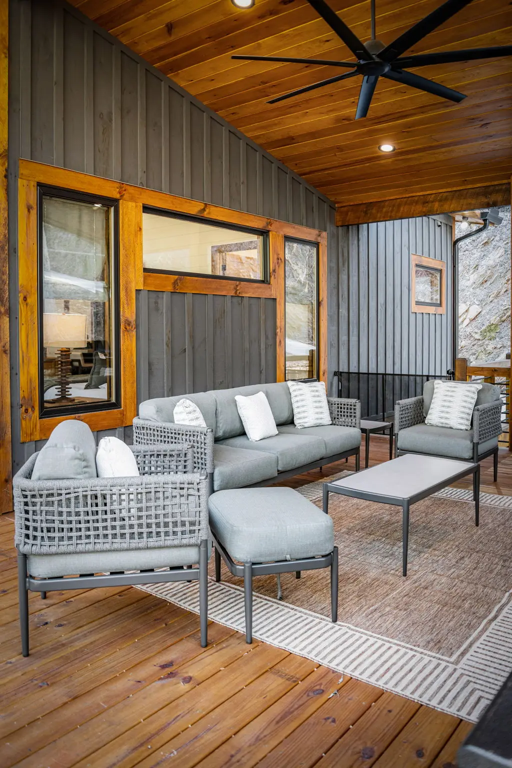Upper balcony seating area.